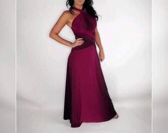 Long Purple Ombre Dress